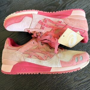 ASICS GEL-Lyte III Coral Cloud Pure Silver -size 10.5